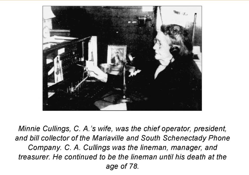 Minnie Cullings phone operator